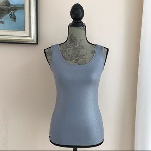 WHBM Silver Shimmer Tank Top